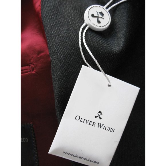 Oliver Wicks Charcoal Blazer Sport Jacket Size Small NWT - Picture 9 of 10